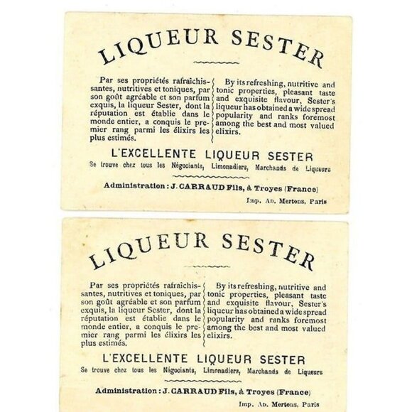 1880's Liquor Sester Military Regiment Flags Victorian Trade Card! - Picture 6 of 9